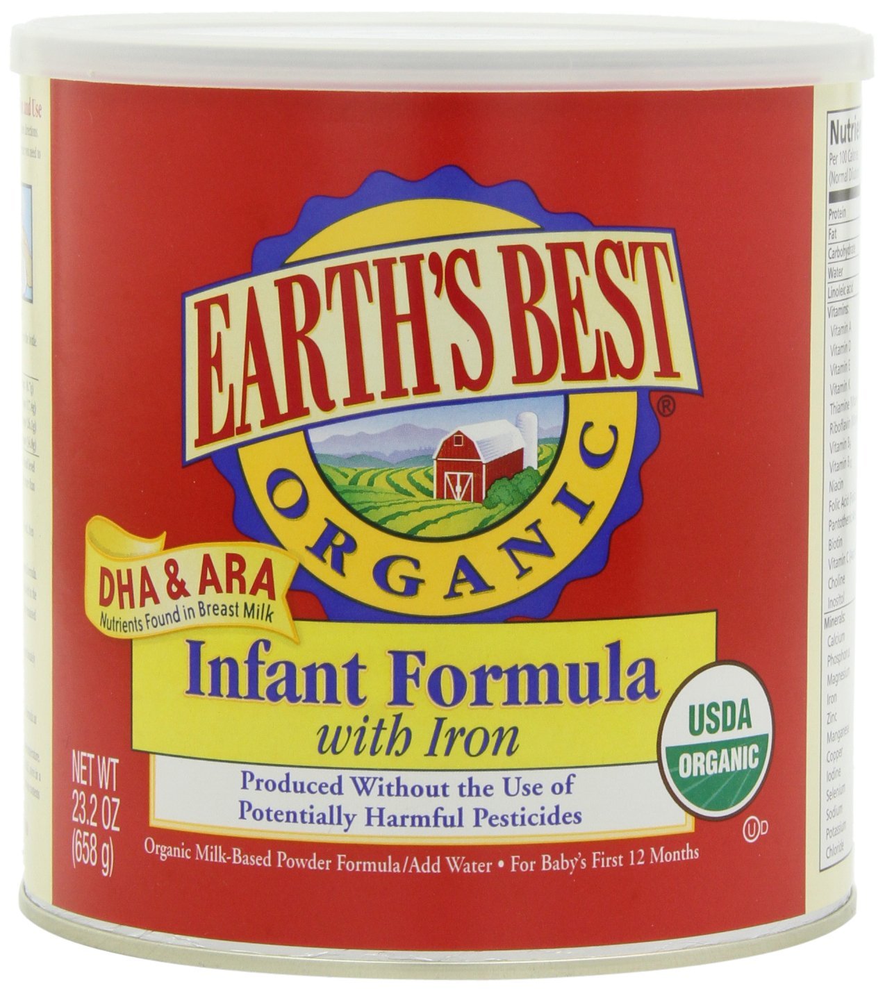 Earth's Best Organic infant fprmula