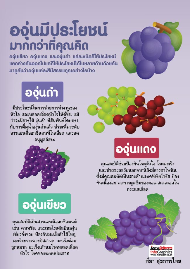 Grape Benefits ประโยชน์ขององุ่น