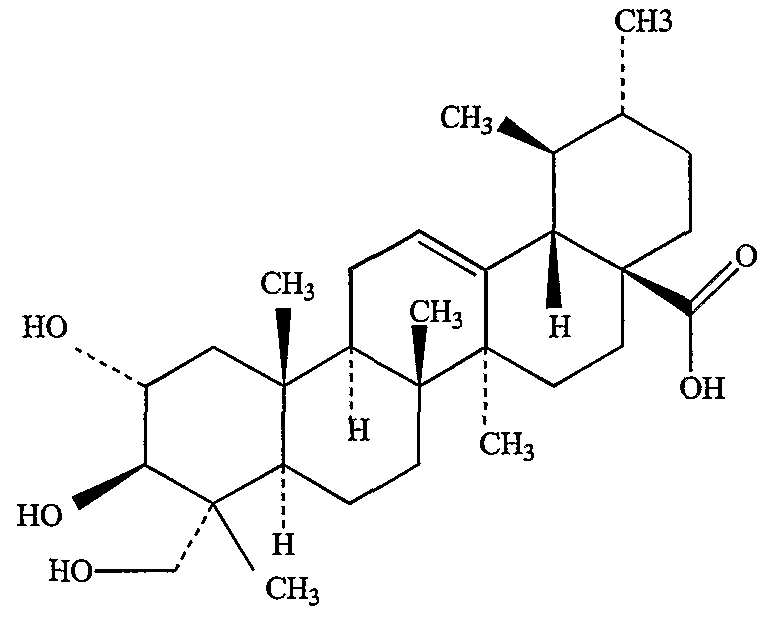 Asiaticoside Structure