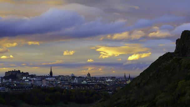Moody Sky Over Edinburgh